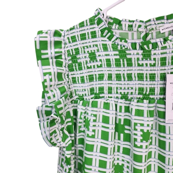 Michelle Mcdowell Women's In The Garden Pine Jade Top - Picture 3 of 8